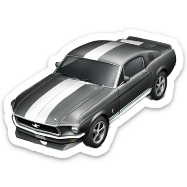 Mustang car sticker