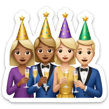 party very hard sticker