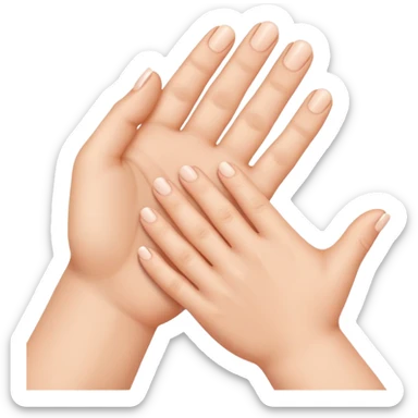 baby hand and mum hand sticker