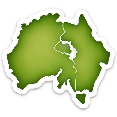 denmark country map sticker