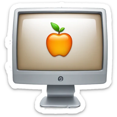Apple iMac g3 orange sticker