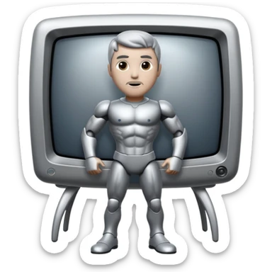 Titan TV man sticker