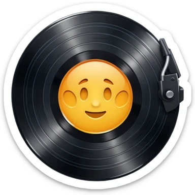 Record vinyl sticker