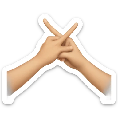 Two Italian hands touching at the fingertips sticker