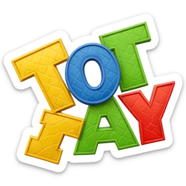 Toy Story Logo in Welsh Dub sticker
