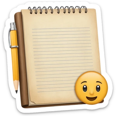 carpeta con papeles sticker