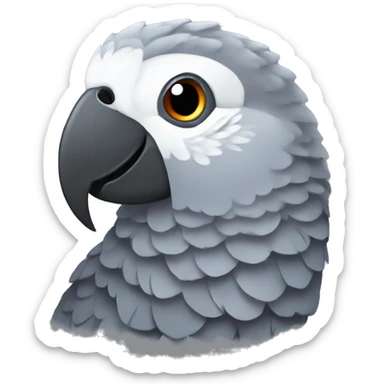 African grey parrot  sticker