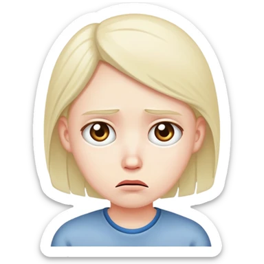 disappointed and sad sticker