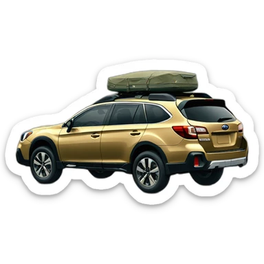 Subaru Outback wilderness sticker