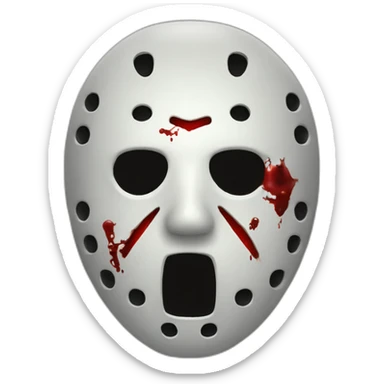 Friday the 13th blood sticker