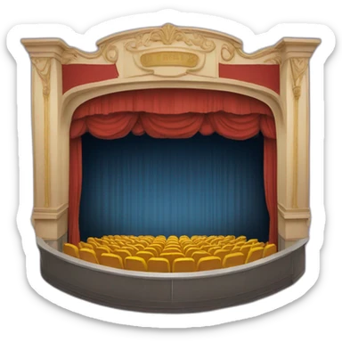 movie theater sticker