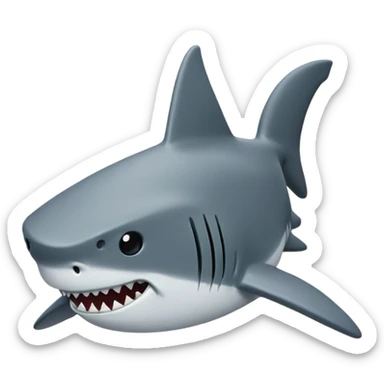 Shark playing cards sticker