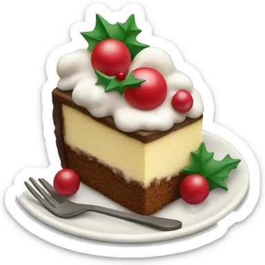 christmas dessert sticker