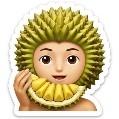 Lagi makan durianShark with a top hat sticker