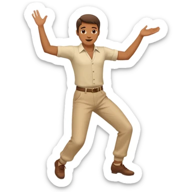 Le monsieur danse mobile sticker