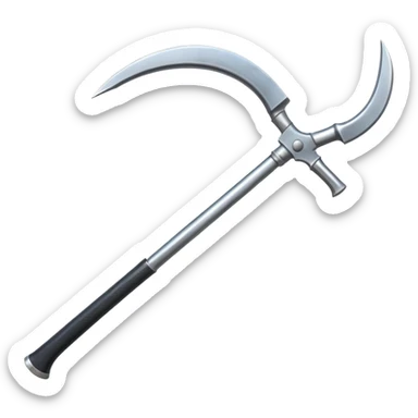 metal scythe sticker