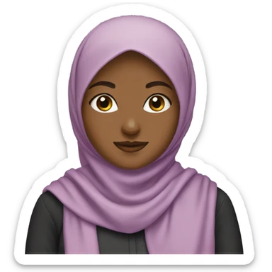 hijab girl sticker
