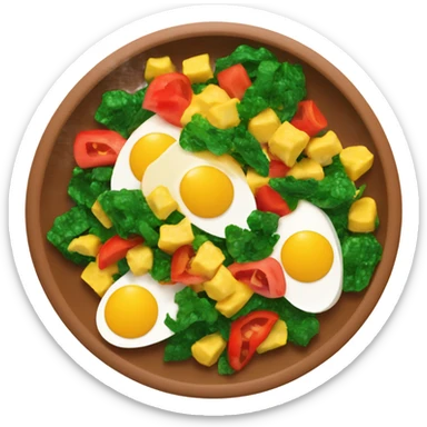  scrambled eggs with vegies sticker