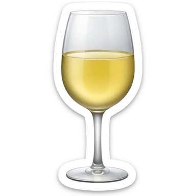 glass of white wine  sticker