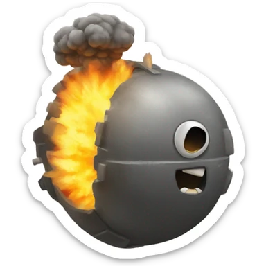 EMOJI DE BOMBA EXPLOTANDO sticker