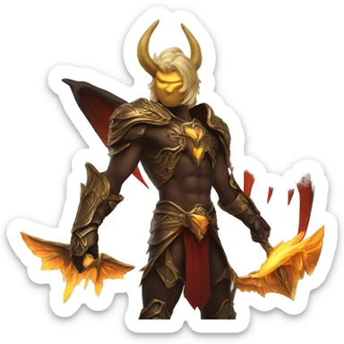 Diablo con alas sticker