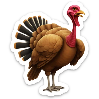 Turkey smoking a cigarette  sticker