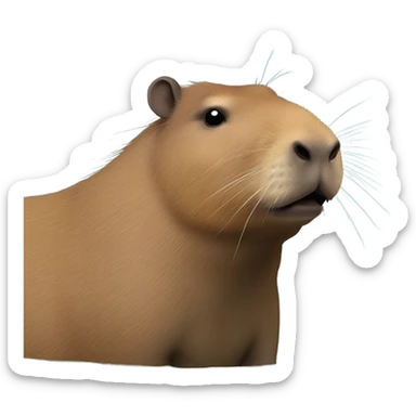 Capybara sticker