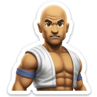 sagat street 6 fireball  sticker