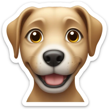 Dog rolling eyes and crossing arms sticker