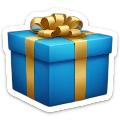 blue present sticker