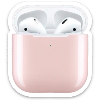 light pink apple airpod max sticker