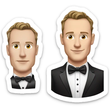 Jonathan Toews in black tuxedo; pink picture frame sticker