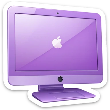 pastel violet computer sticker