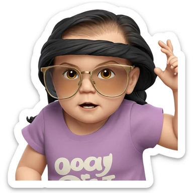 stylish girl in casual outfit sticker