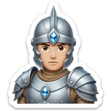 crystal-armored warrior sticker