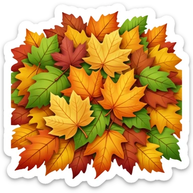 on annual leaves sticker