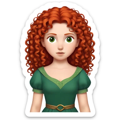 Merida from brave sticker