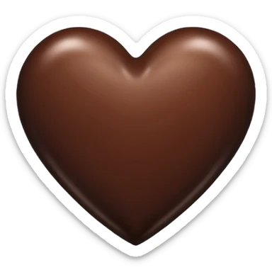 chocolate heart emoji sticker