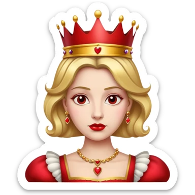 Queen of Hearts from Alice in Wonderland sticker
