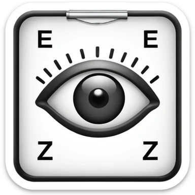 eye checking sticker