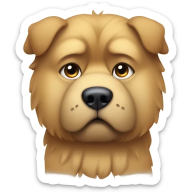 chow chow sad sticker