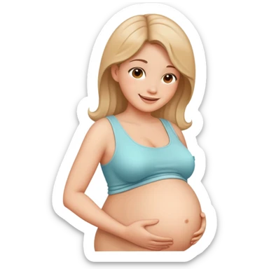 pregnant sticker