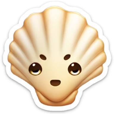 beachy seashell sorta vibes emoiji  sticker
