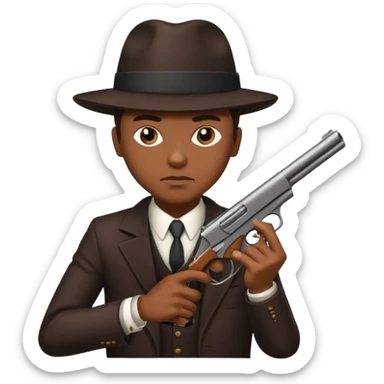 African American gangster taliban terrorist with a gun sticker