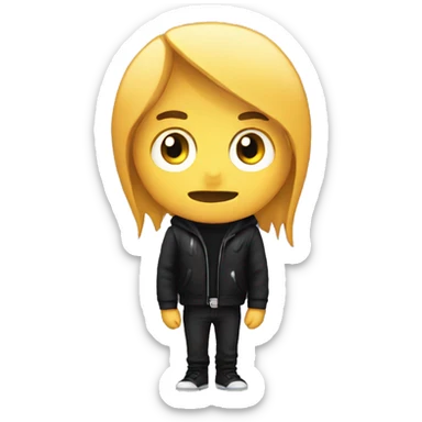 Emo classic emoji sticker
