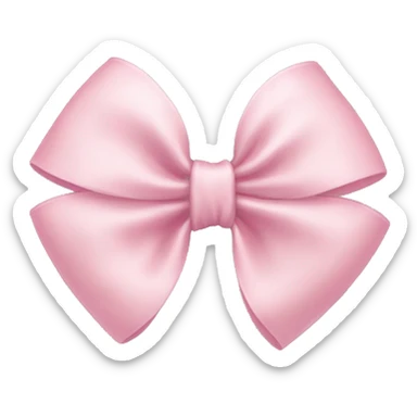 Light pink bow sticker