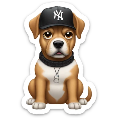 Rapper Ice Cube as a dog sticker