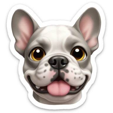 Merle French bulldog sticker