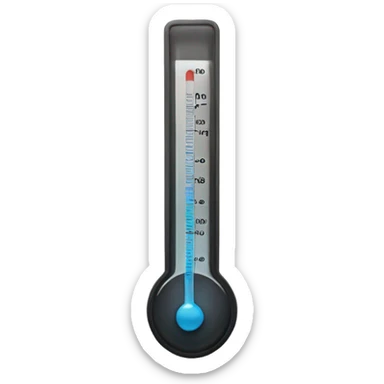 termometer with low temperature sticker