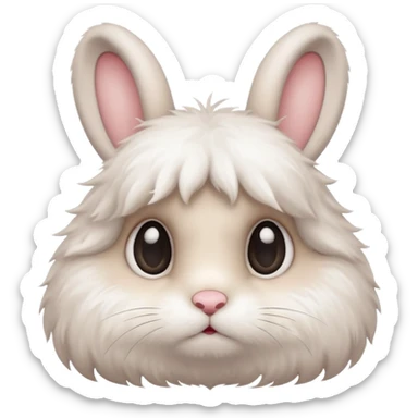 Emotional bunny sticker